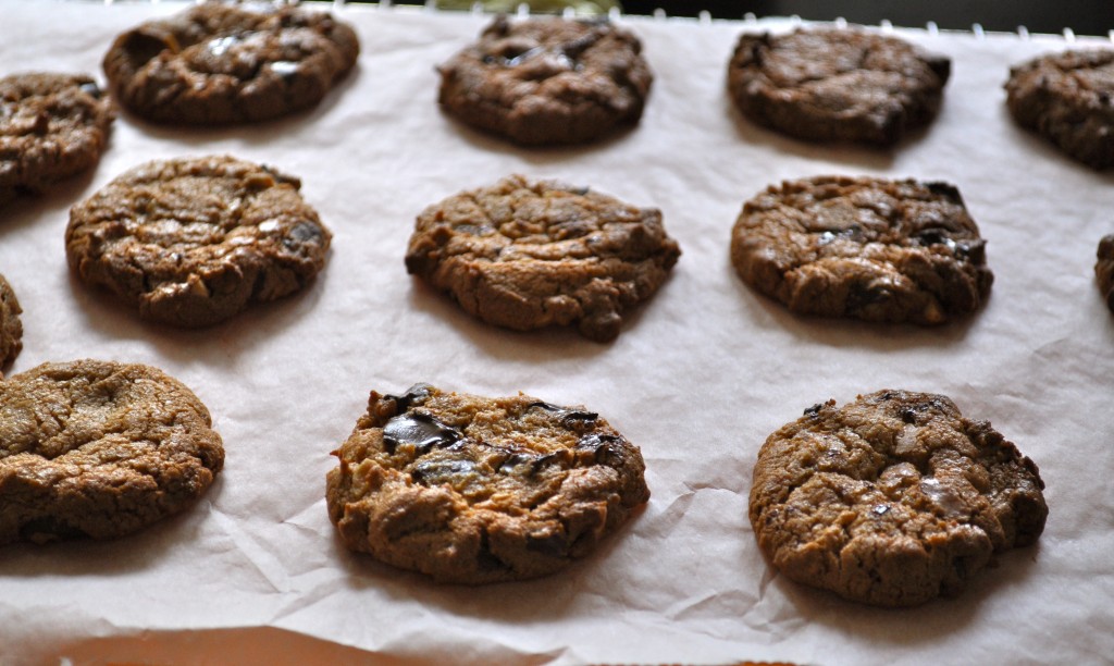 Chewy peanut butter chocolate cookies low calorie Claire K Creations
