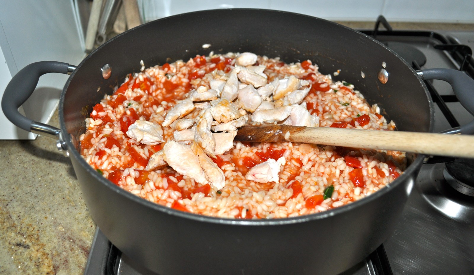 Tomato chicken risotto Claire K Creations