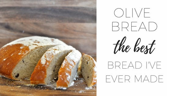 Olive bread the best bread I've ever made www.clairekcreations.com