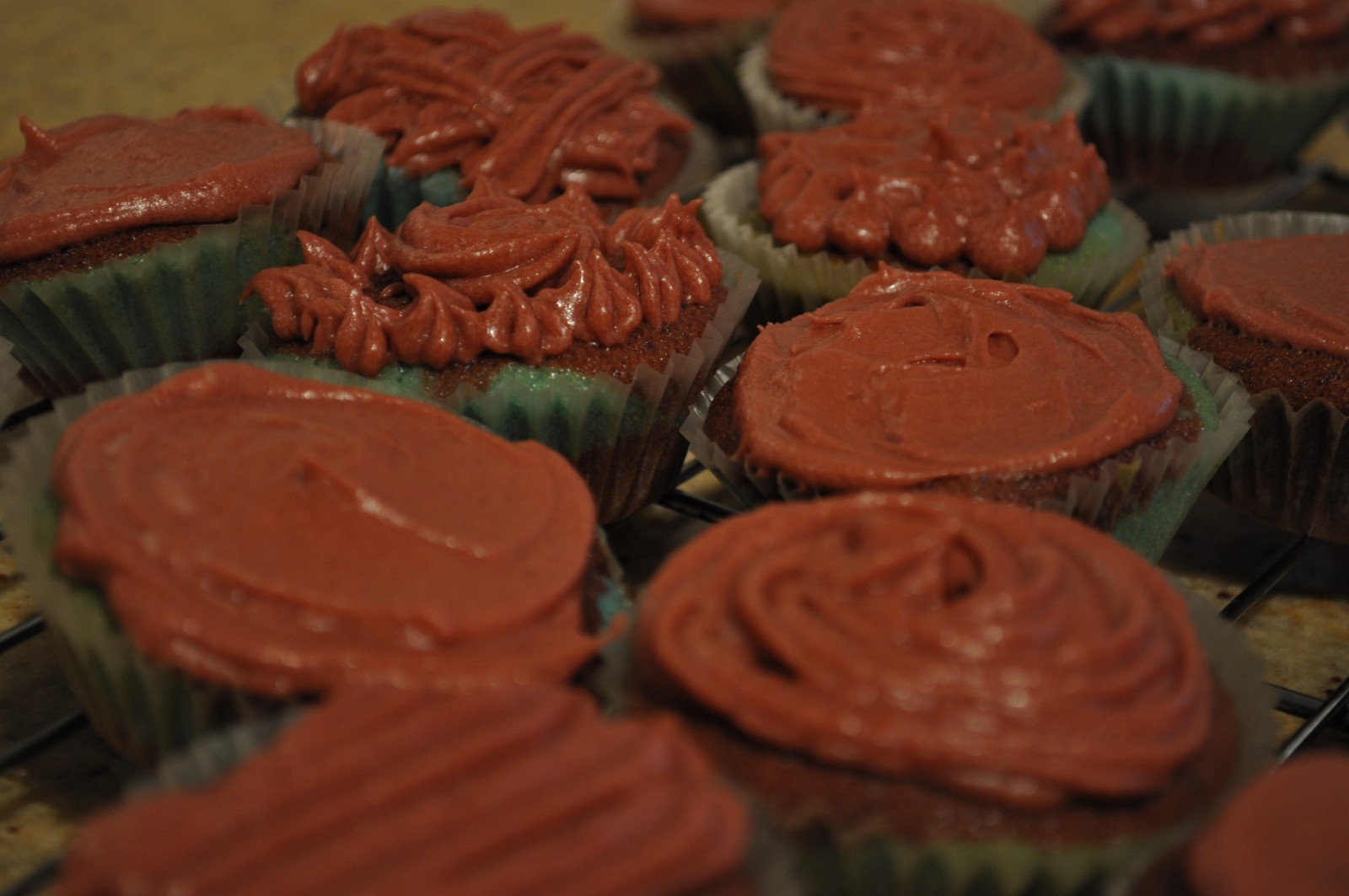 State of Origin twocolour cupcakes Claire K Creations