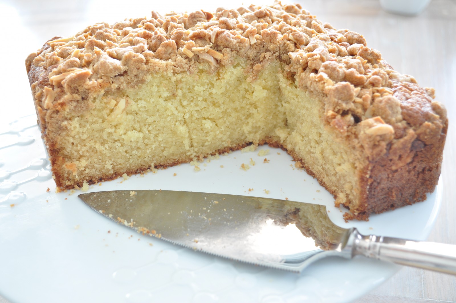 Almond and cinnamon coffee cake Claire K Creations
