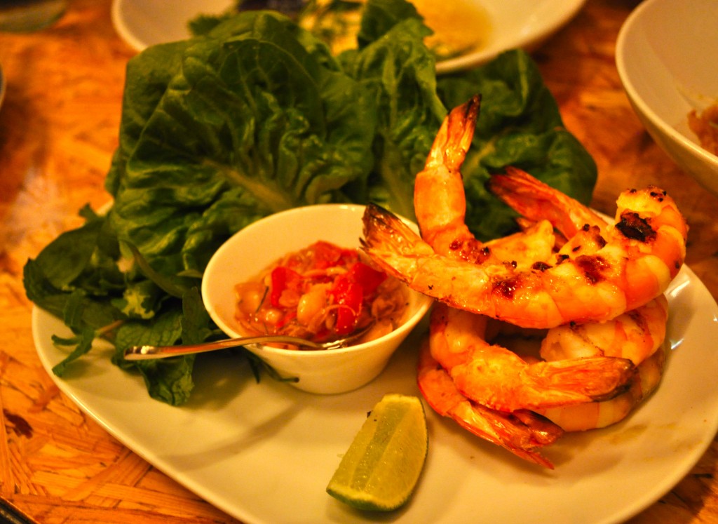 Grilled king prawns with “Sambal Matah” eschallot, lime & chilli relish $28