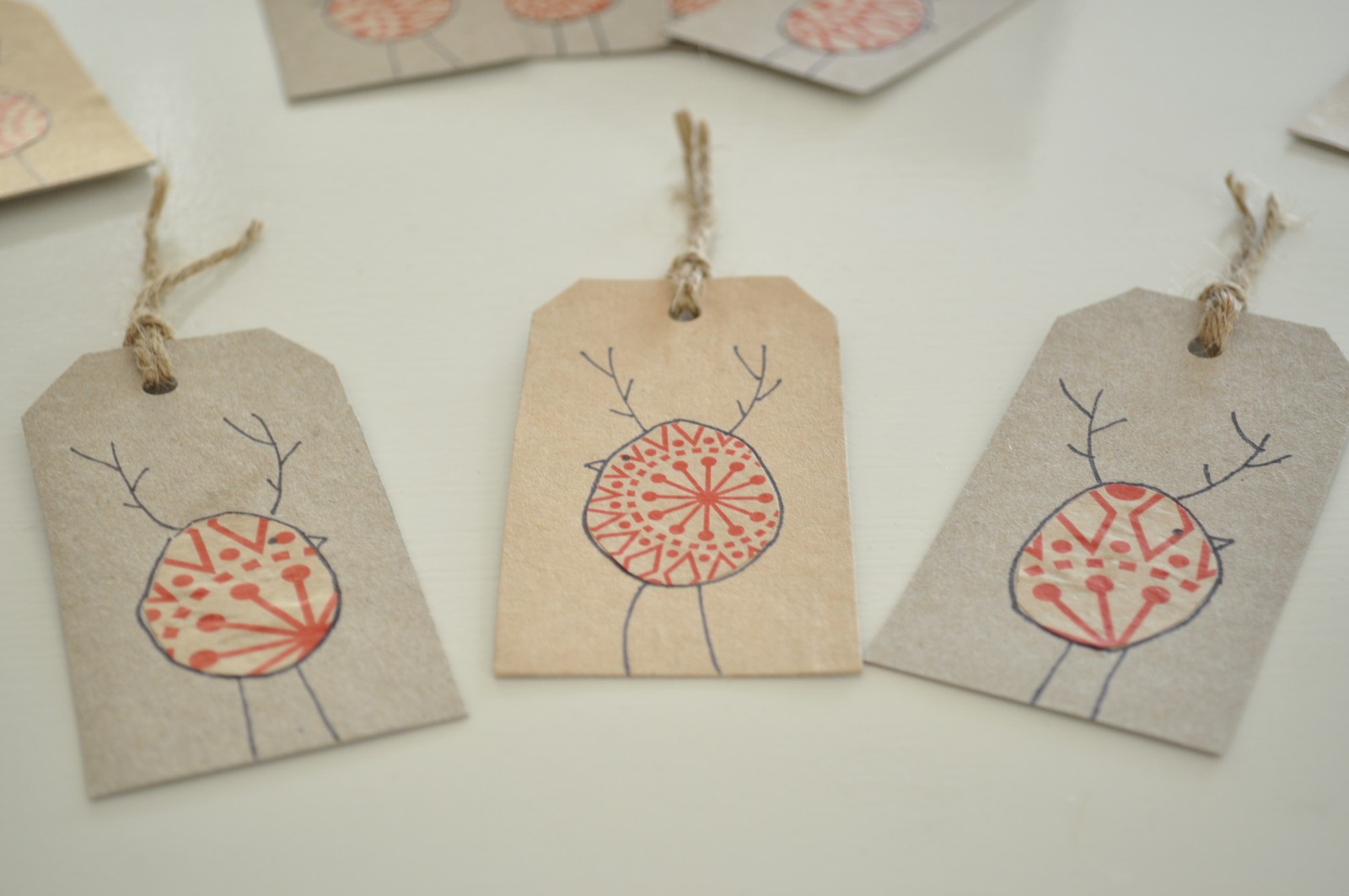 DIY Reinbird Christmas gift tags Claire K Creations