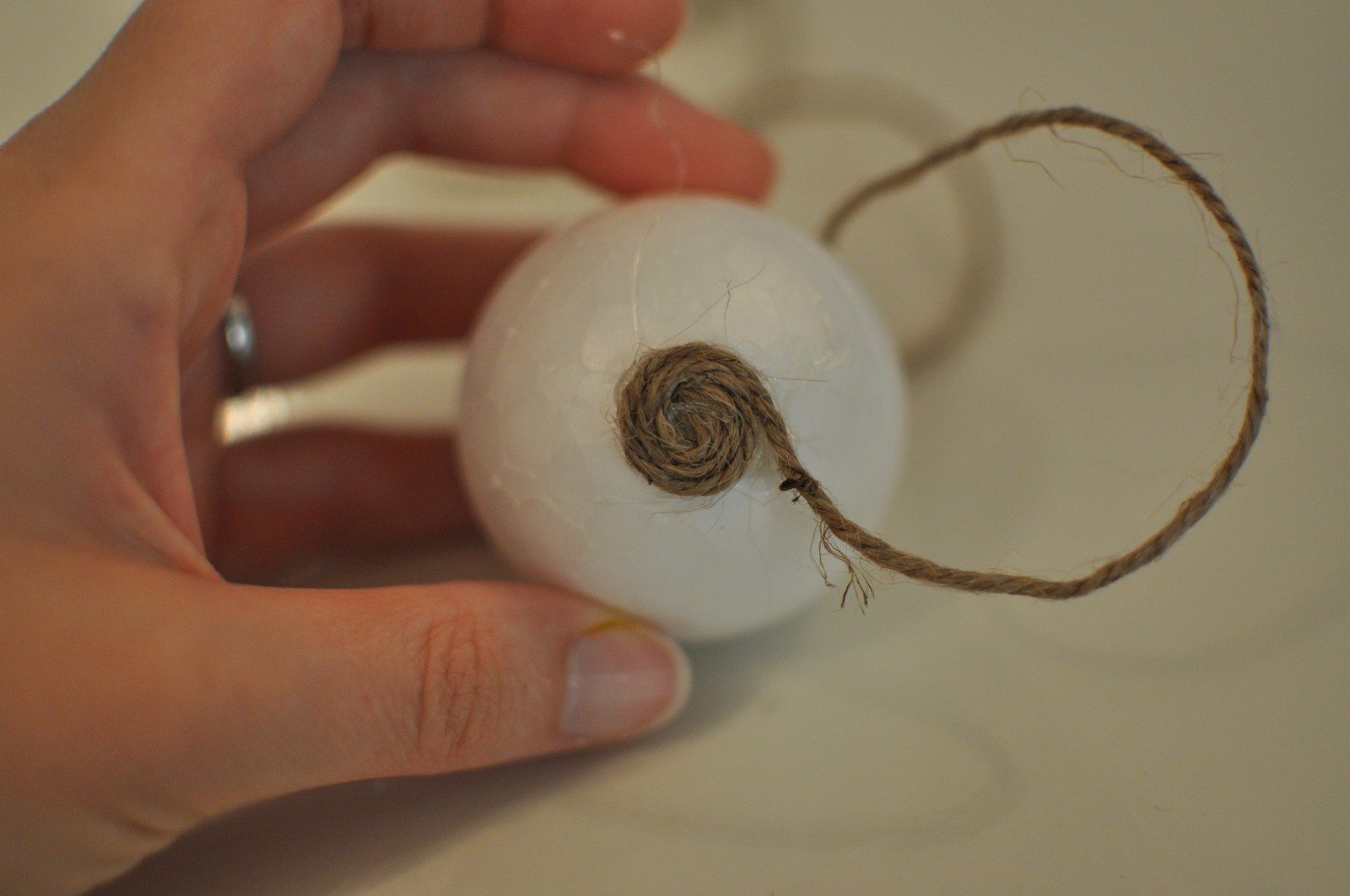 DIY Rope balls Joining the Young House Love Pinterest challenge