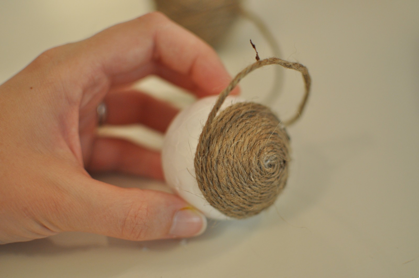 DIY Rope balls Joining the Young House Love Pinterest challenge