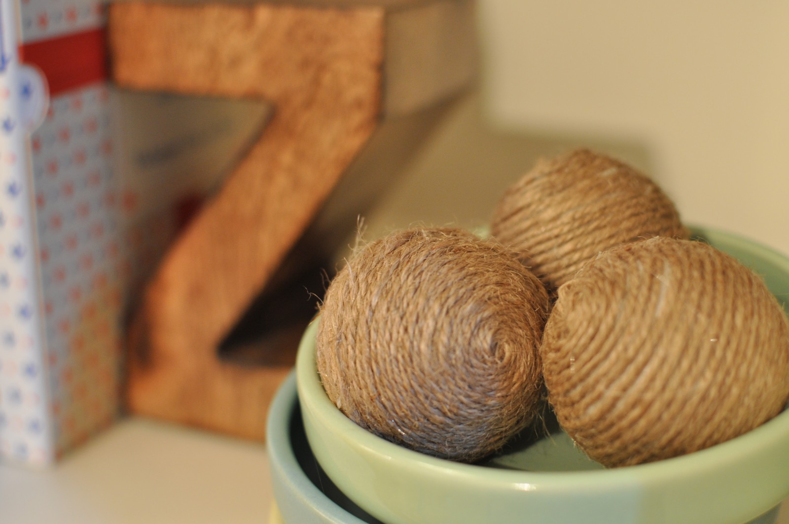 DIY Rope balls Joining the Young House Love Pinterest challenge