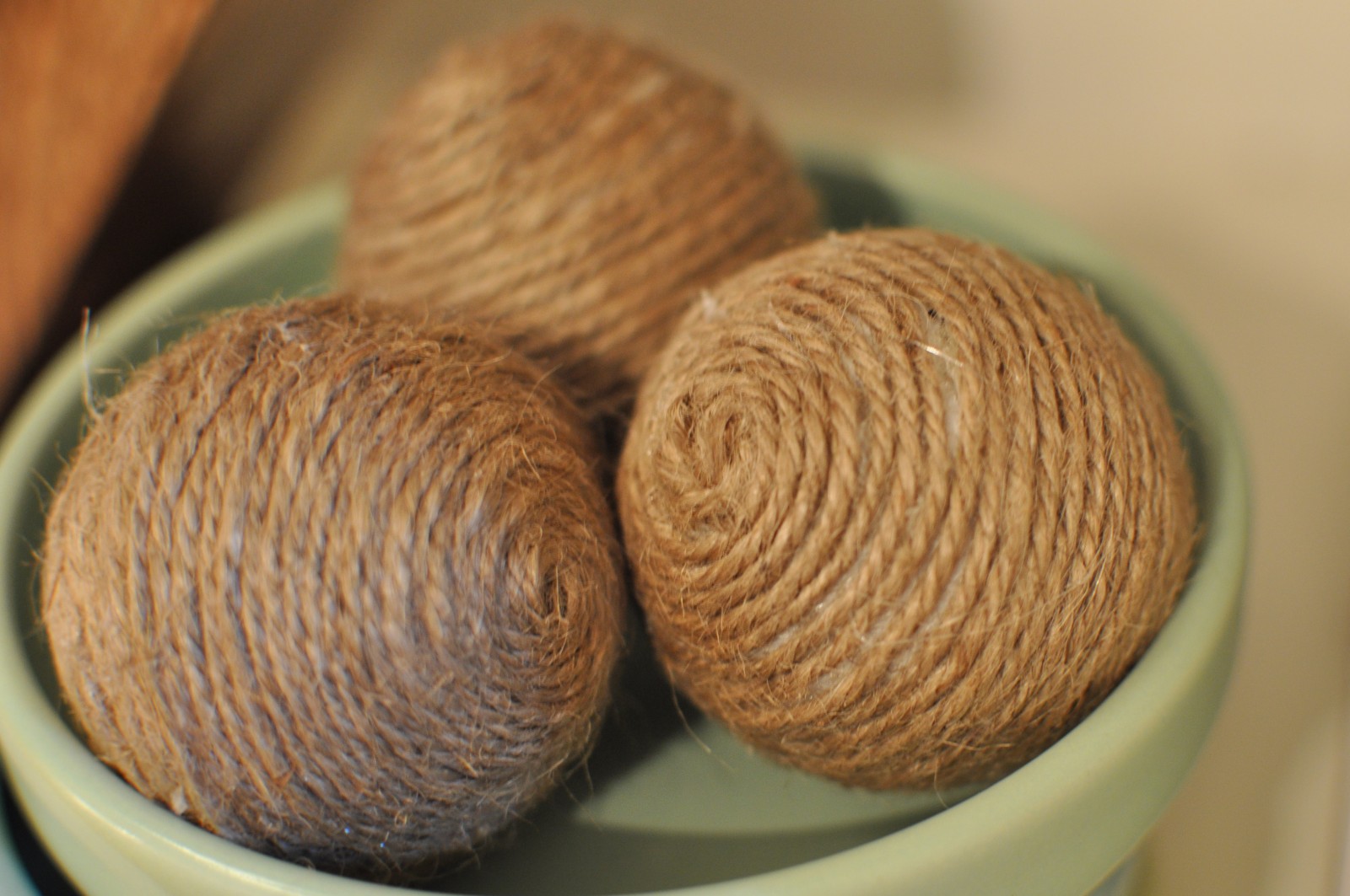 DIY Rope balls Joining the Young House Love Pinterest challenge