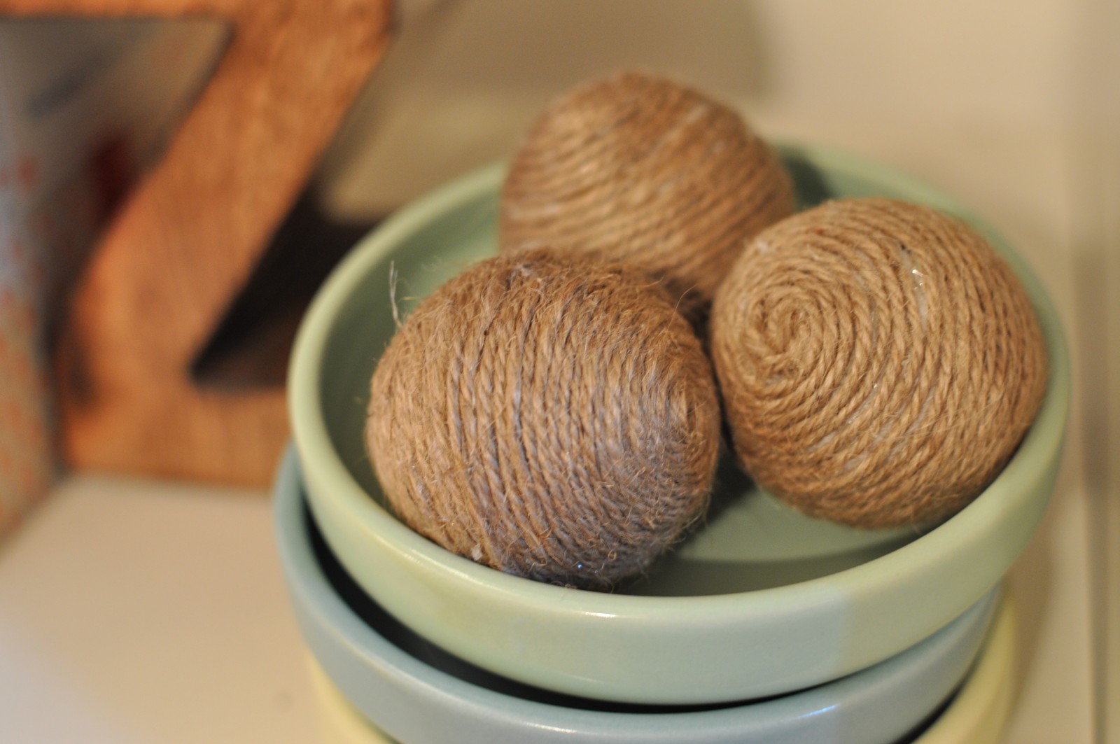 DIY Rope balls Joining the Young House Love Pinterest challenge