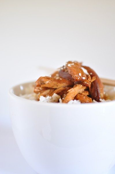 Chicken teriyaki in the slow cooker