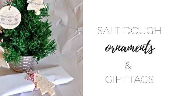 Salt dough gift tags and ornaments for Christmas