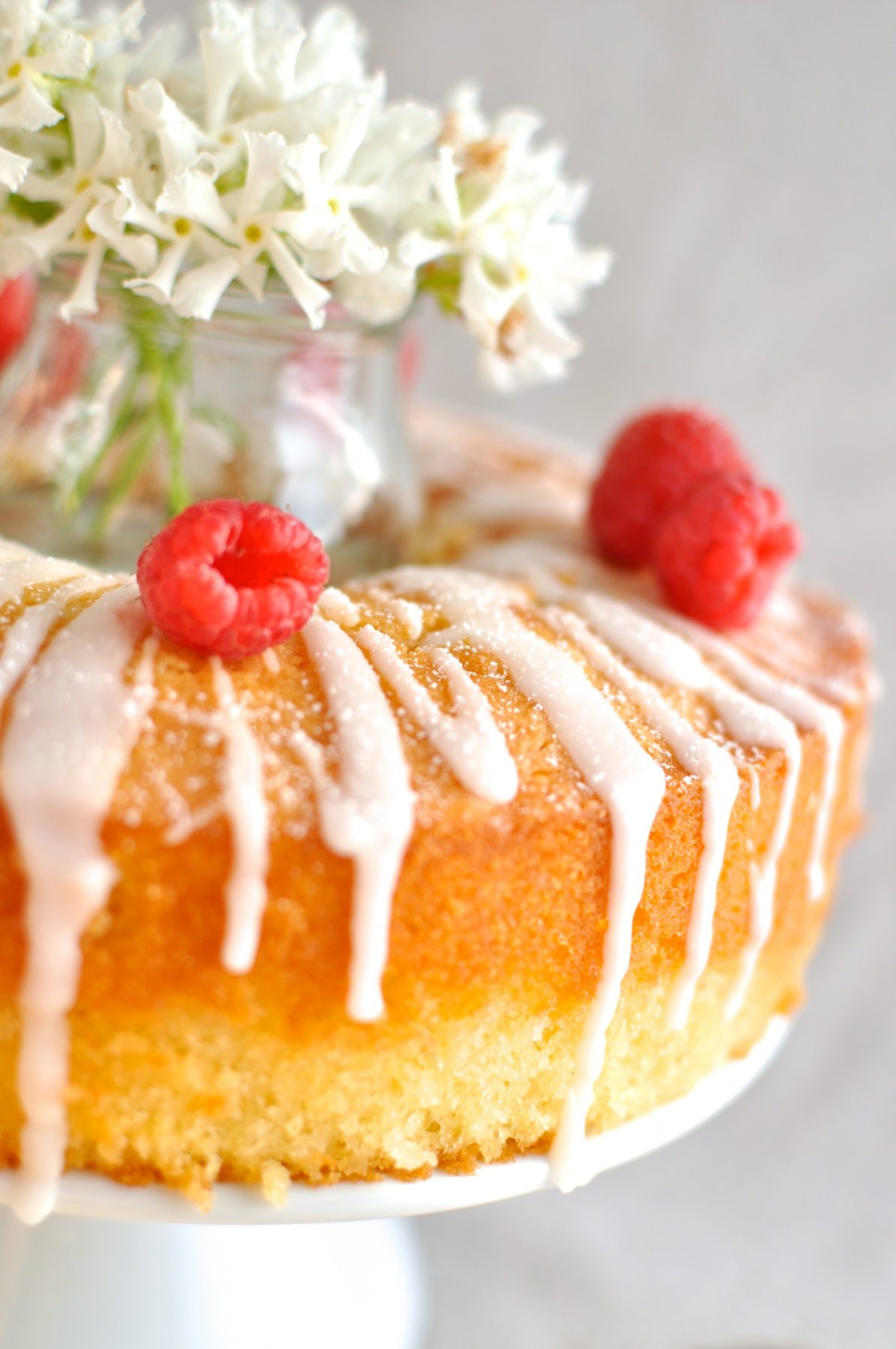 Vanilla almond cake with lemon drizzle Claire K Creations