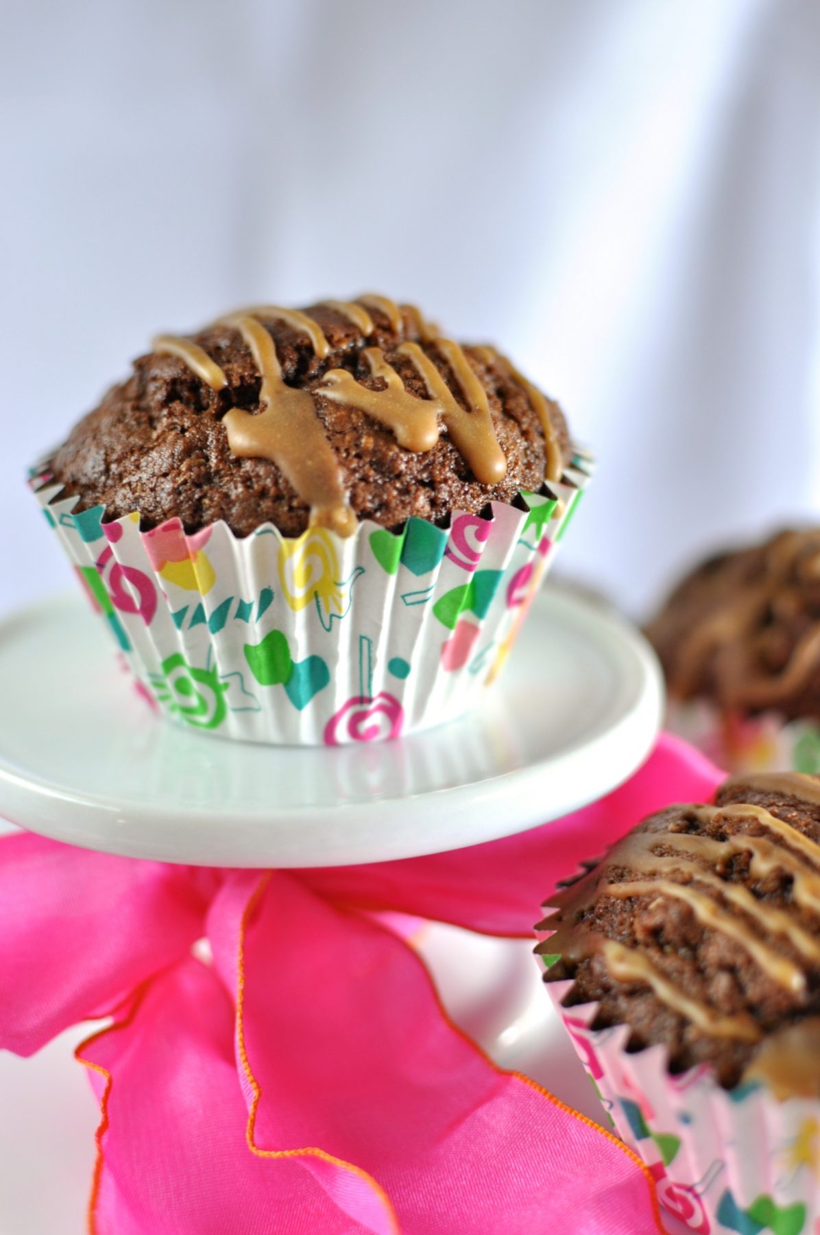 Chocolate gingerbread muffins