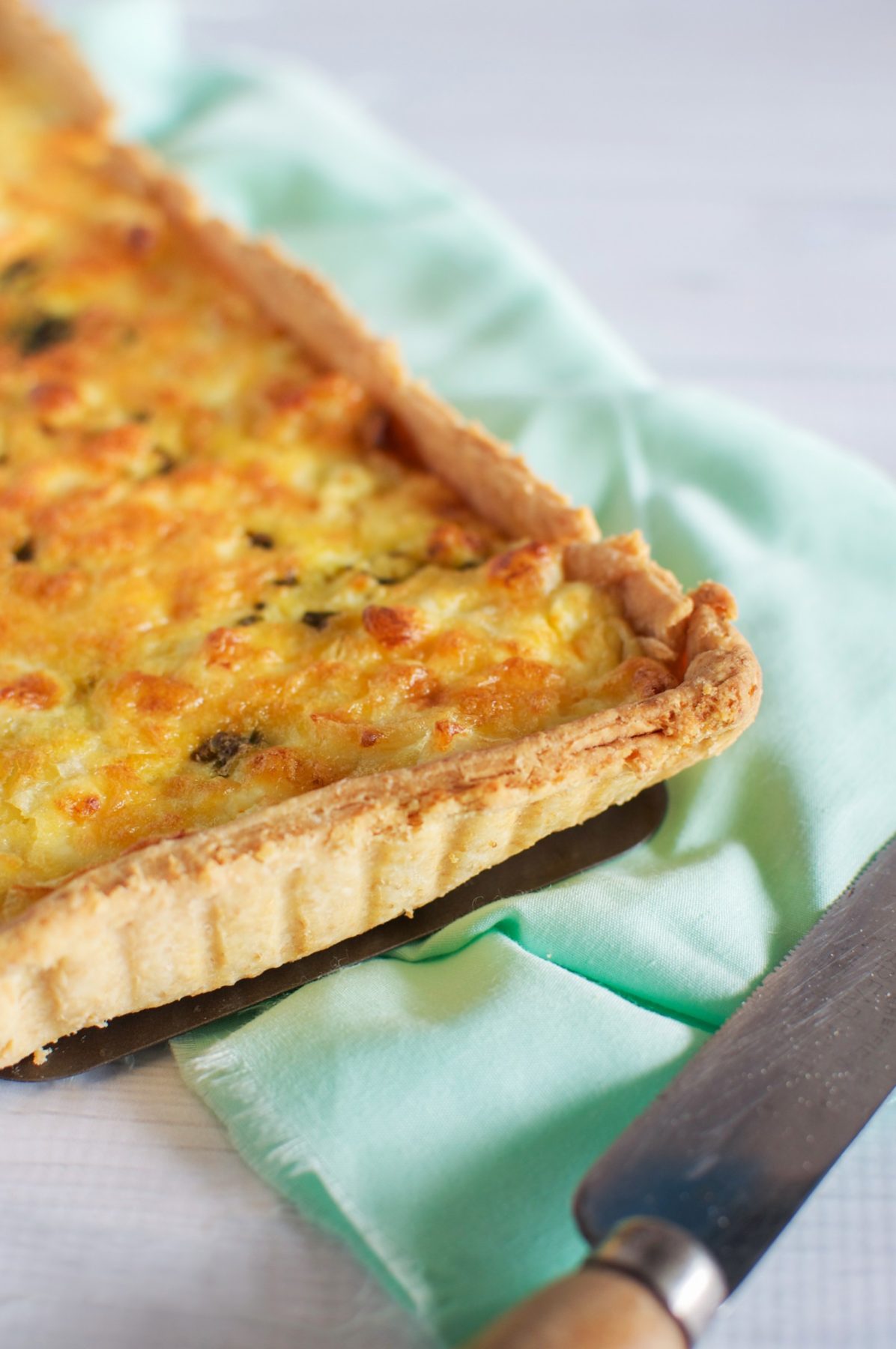 Pumpkin and feta quiche Claire K Creations