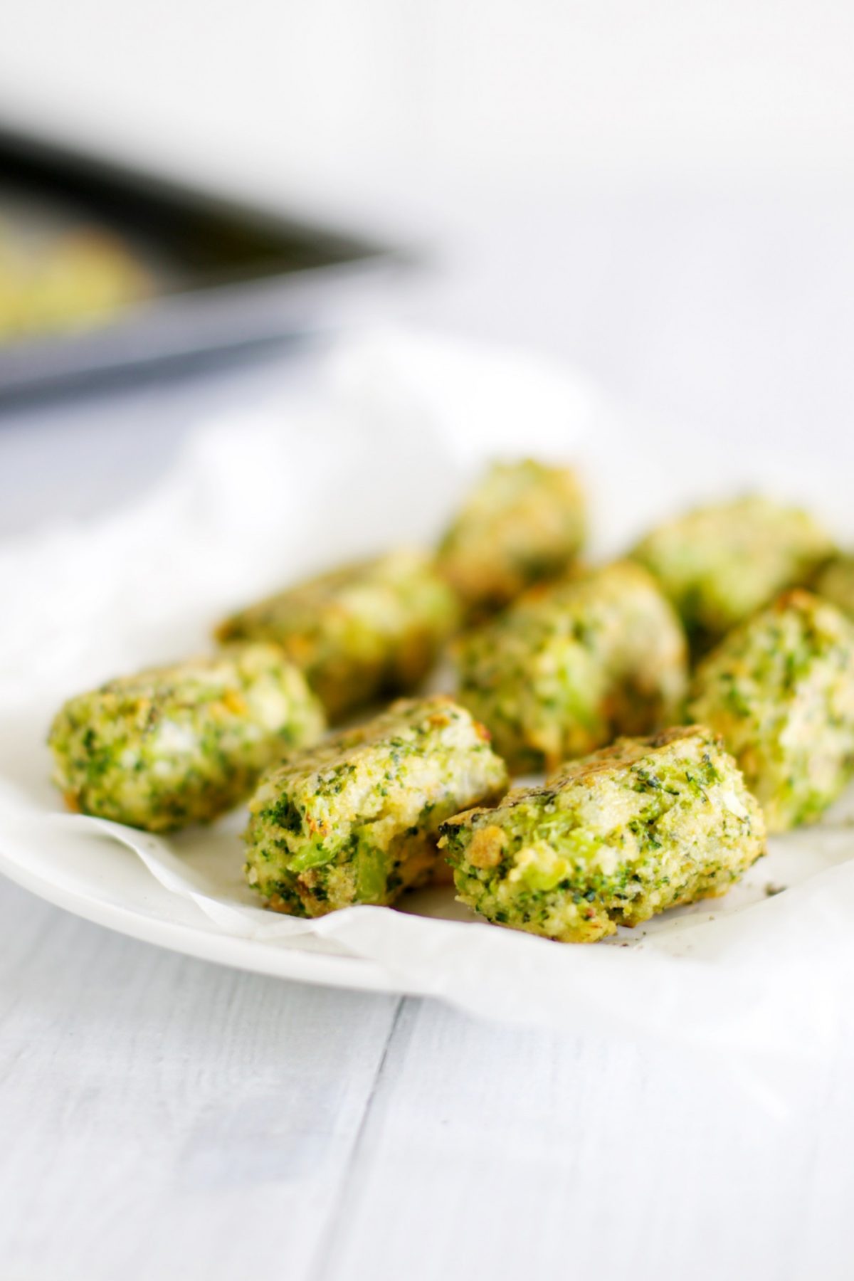 Broccoli tots (with cheddar) via www.clairekcreations.com