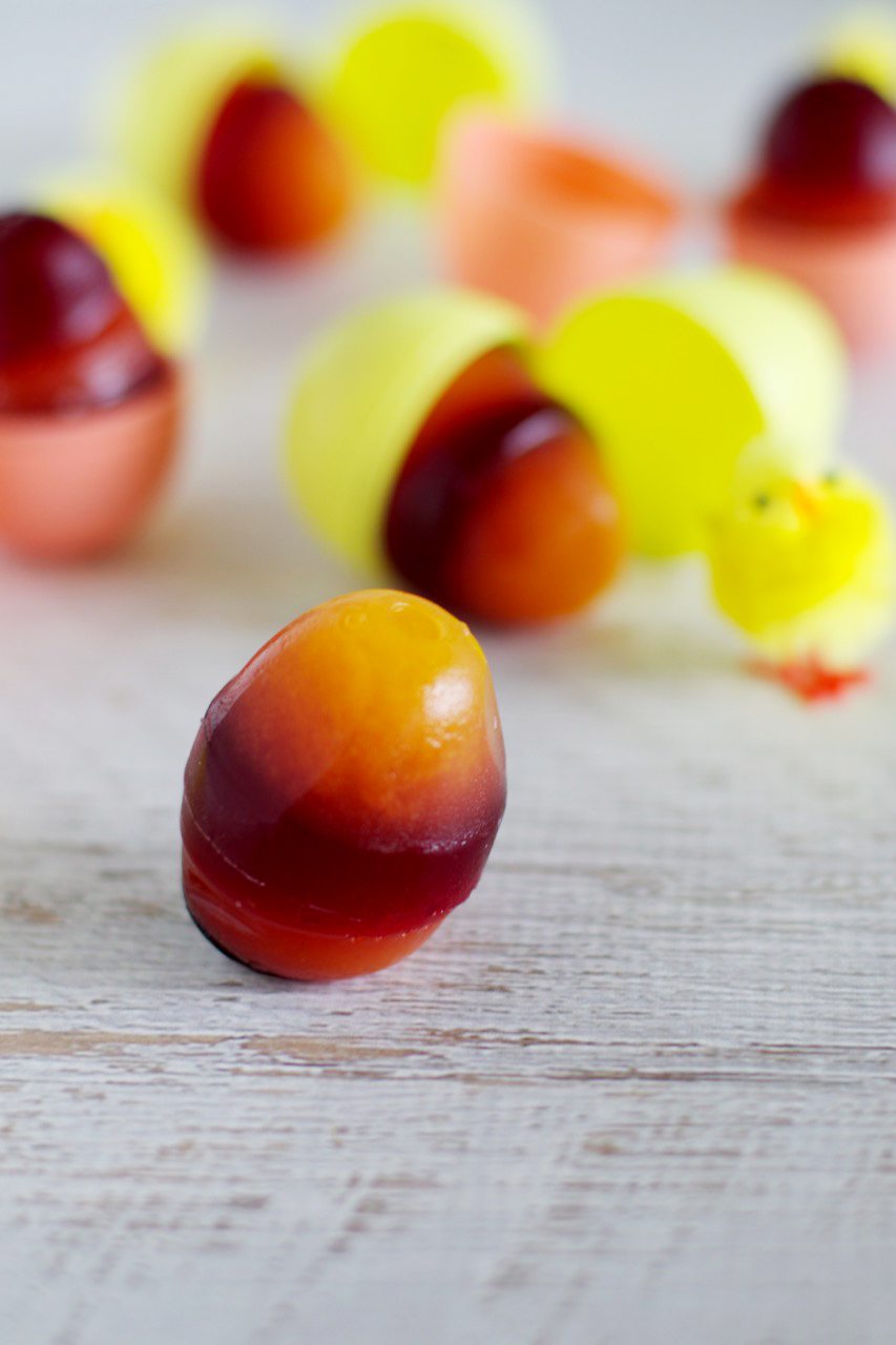 Jelly Easter Eggs (refined sugar free) via www.clairekcreations.com