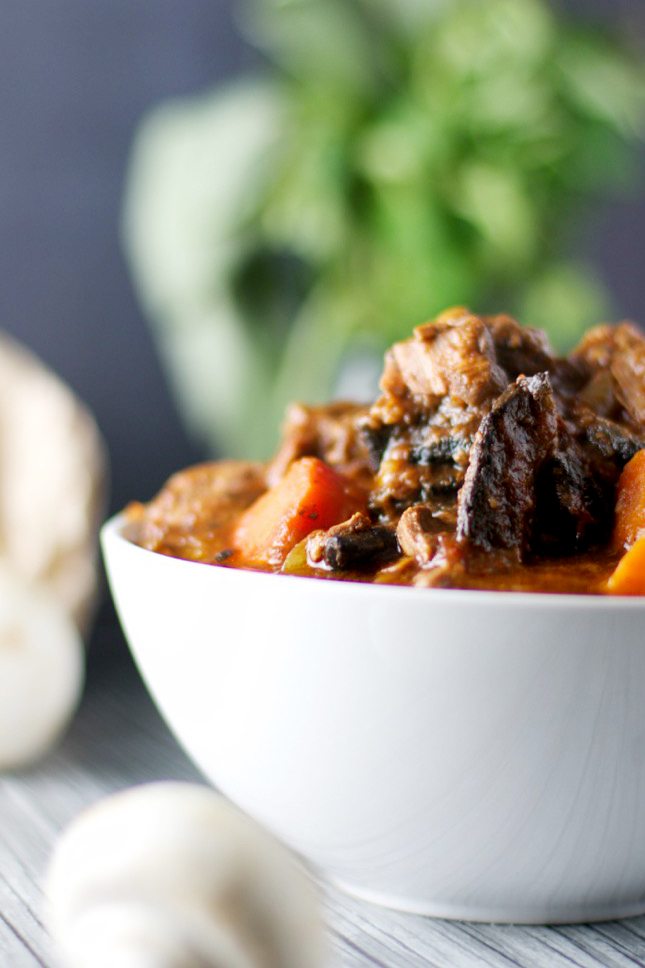 Beef, red wine and mushroom casserole via www.clairekcreations.com