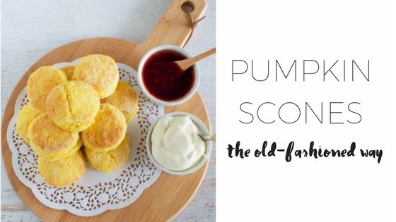 Pumpkin scones the old-fashioned way via www.clairekcreations.com