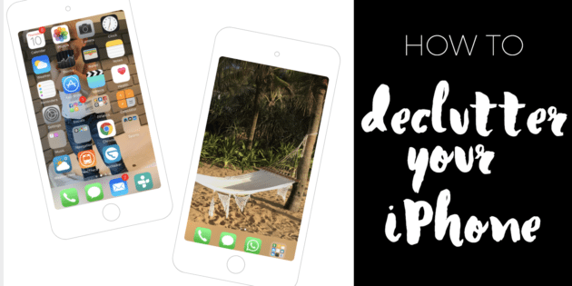 How to declutter your iPhone via www.clairekcreations.com