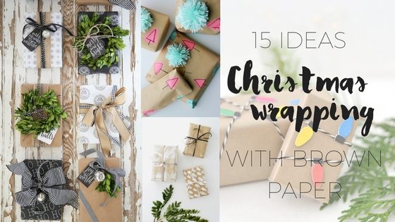 15 Christmas wrapping ideas using brown paper