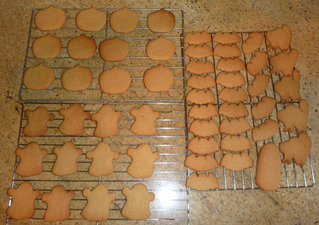 P1030026 Gingerbread biscuits cooling