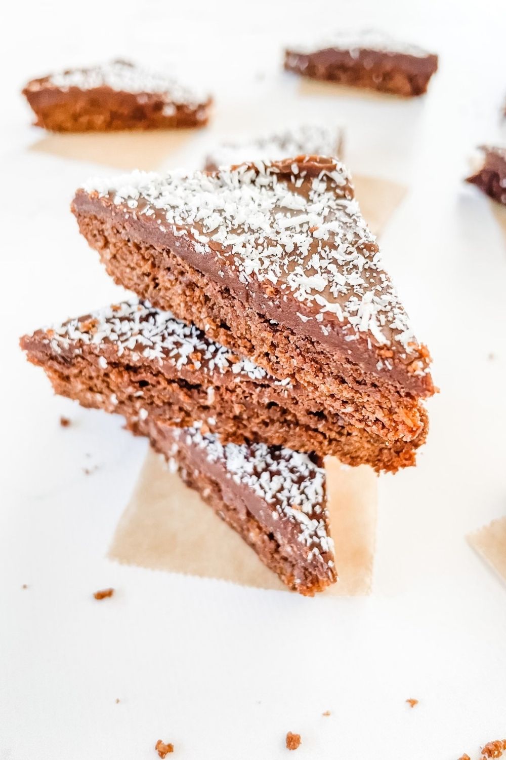 Chocolate coconut slice - chewy chocolate slice recipe - delicious and simple (from Women's Weekly Bake)