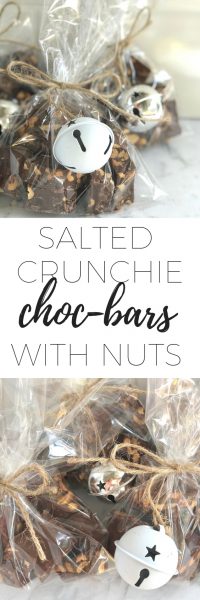 Salted crunchie nut bars