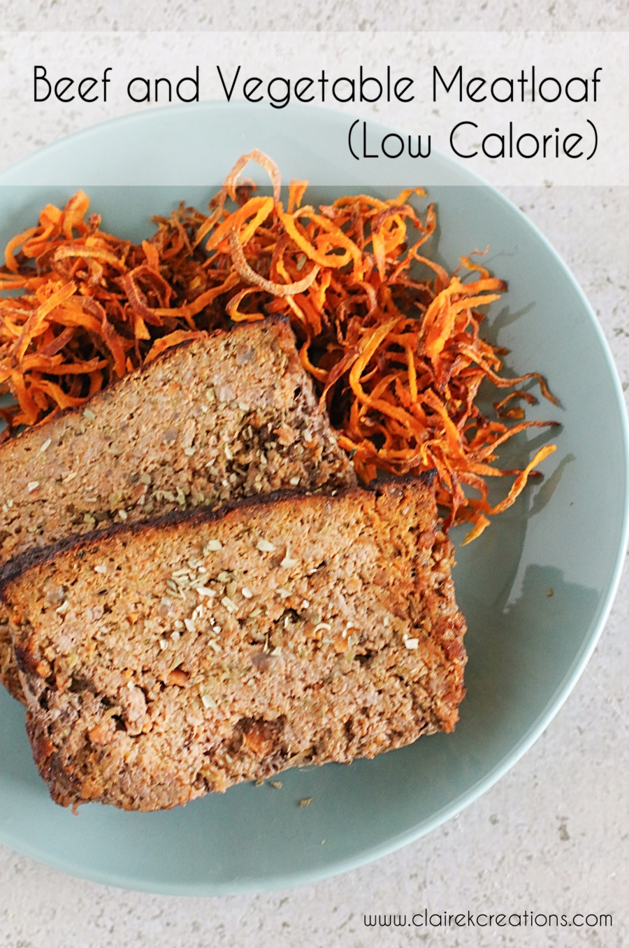 Low calorie beef and vegetable meatloaf simple healthy dinner