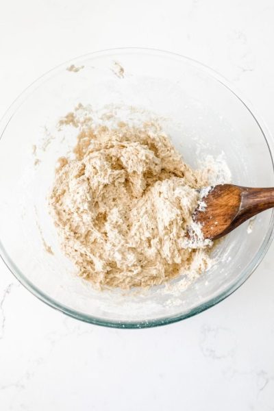 Shaggy dough for lemonade scones