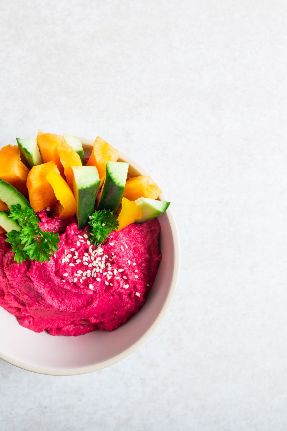 Beetroot hummus - simple recipe for hummus made with roasted beets