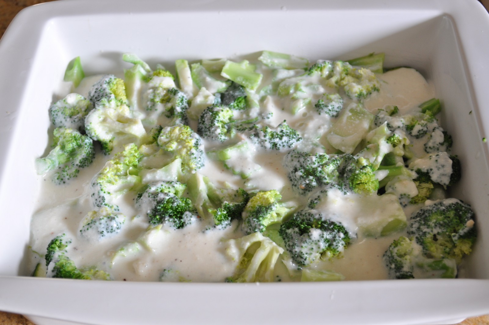 Cheesy broccoli bake low calorie Claire K Creations