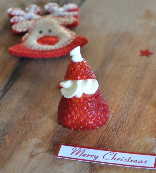 Santa strawberry Santa strawberries