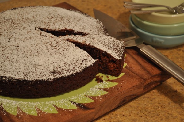 Choc-banana cake