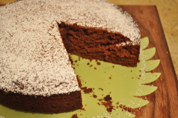 Choc-banana cake (well some of it anyway)