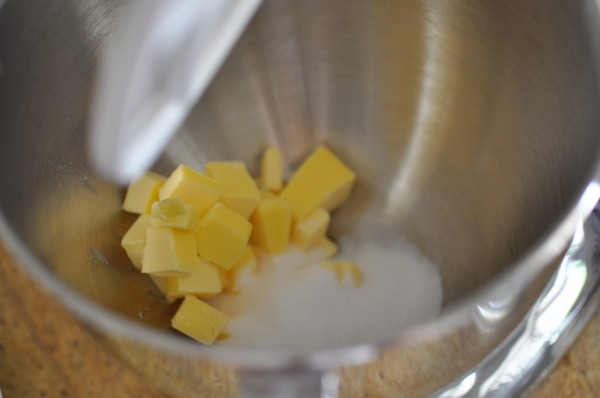 Beating the butter and sugar