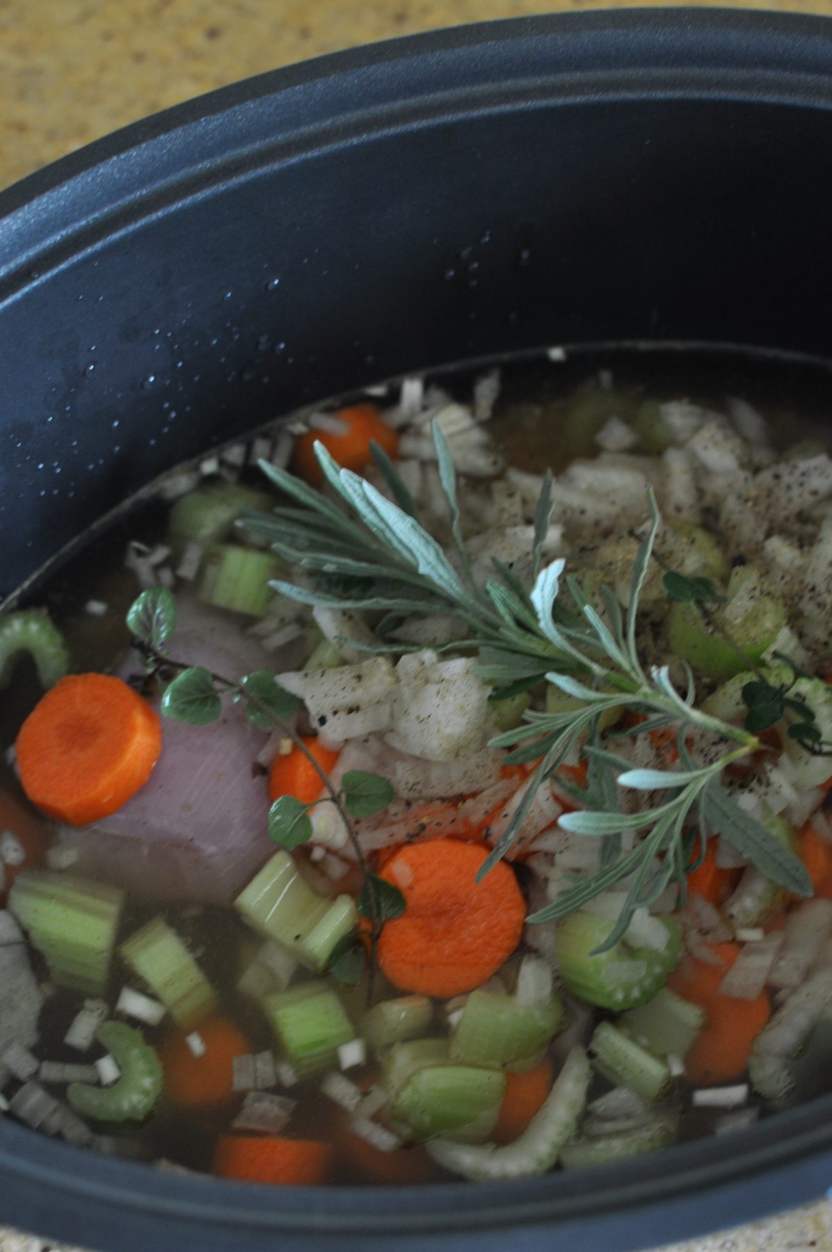 Chicken and barley stew in the slow cooker Claire K Creations