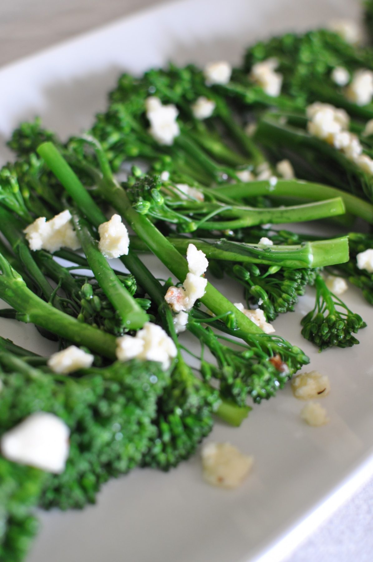 Broccolini, feta and roasted pecan salad Claire K Creations