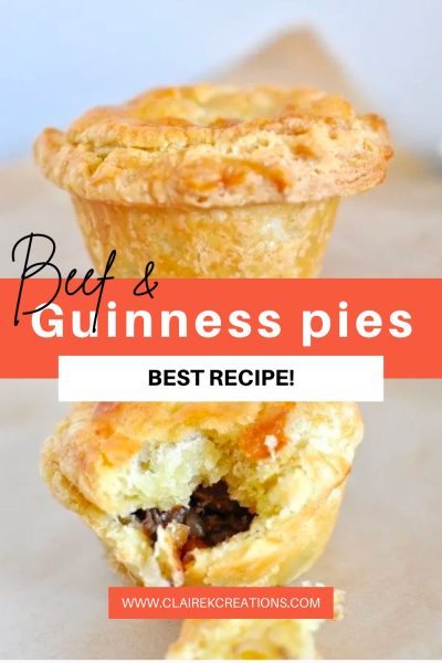 Beef and Guinness pies (simple, pub-style recipe)