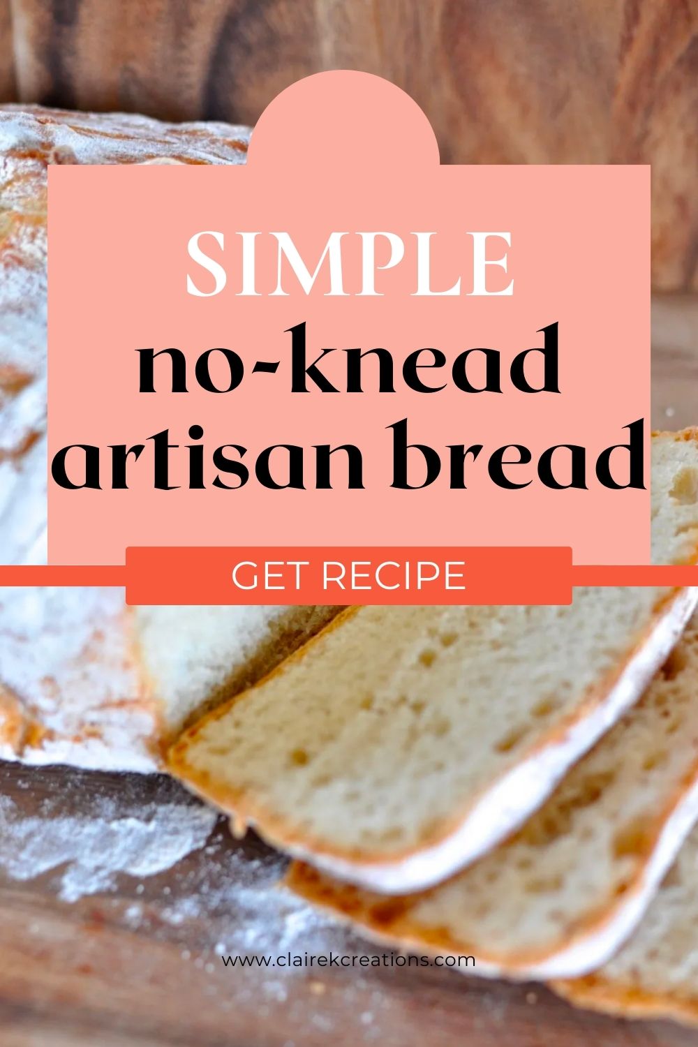 Simple no-knead artisan bread - Le Creuset bread recipe (easy no knead artisan loaf)