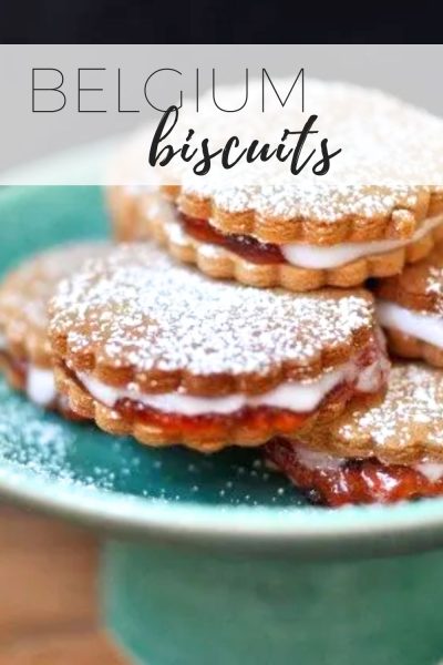 Belgium biscuits recipe (jam filled iced cookies)