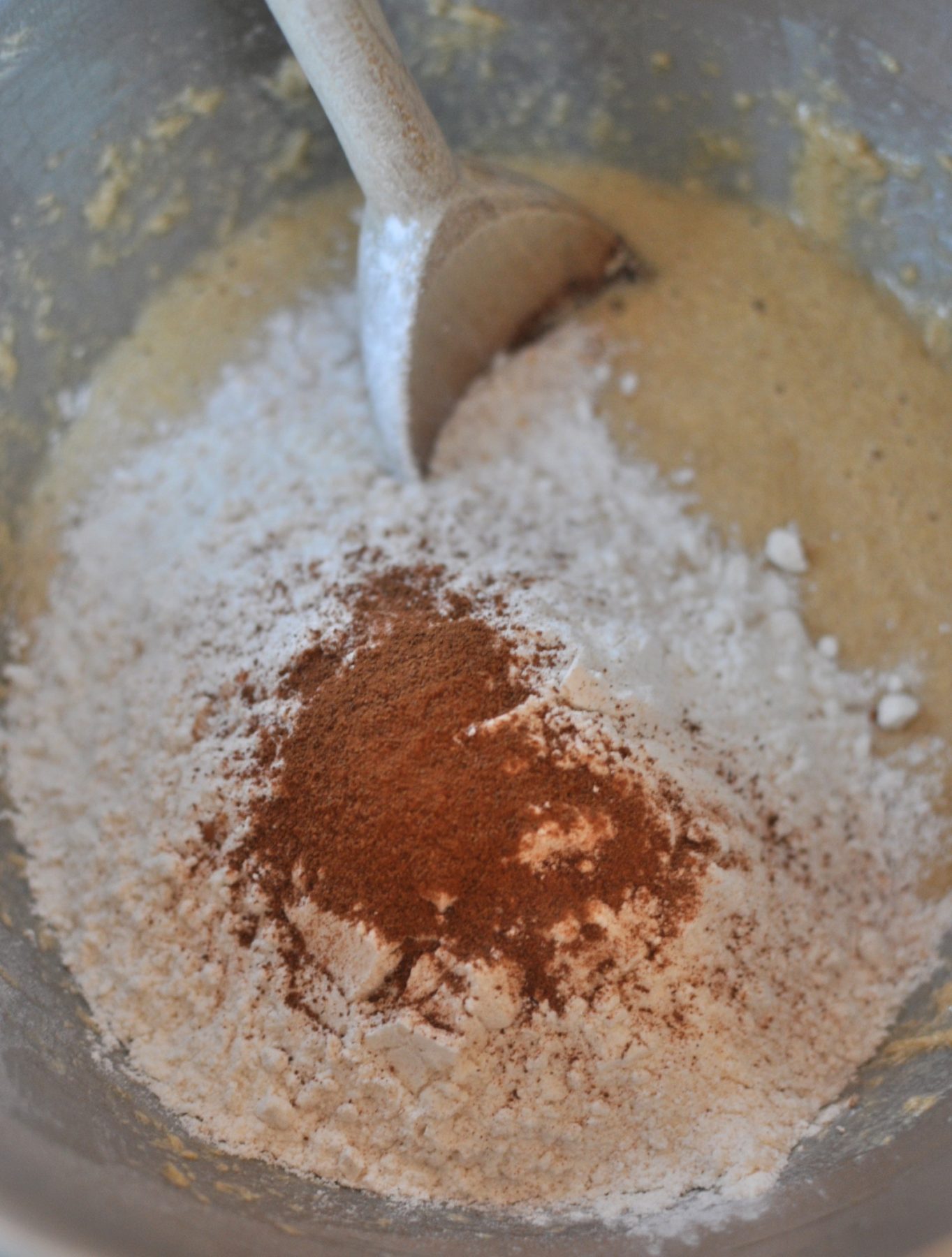 Flours, baking powder and cinnamon Claire K Creations