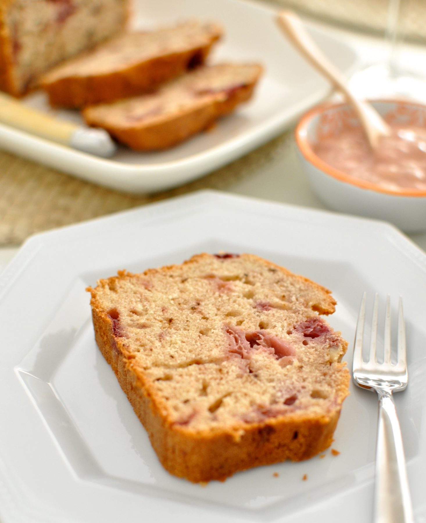 Strawberry sour cream bread Claire K Creations