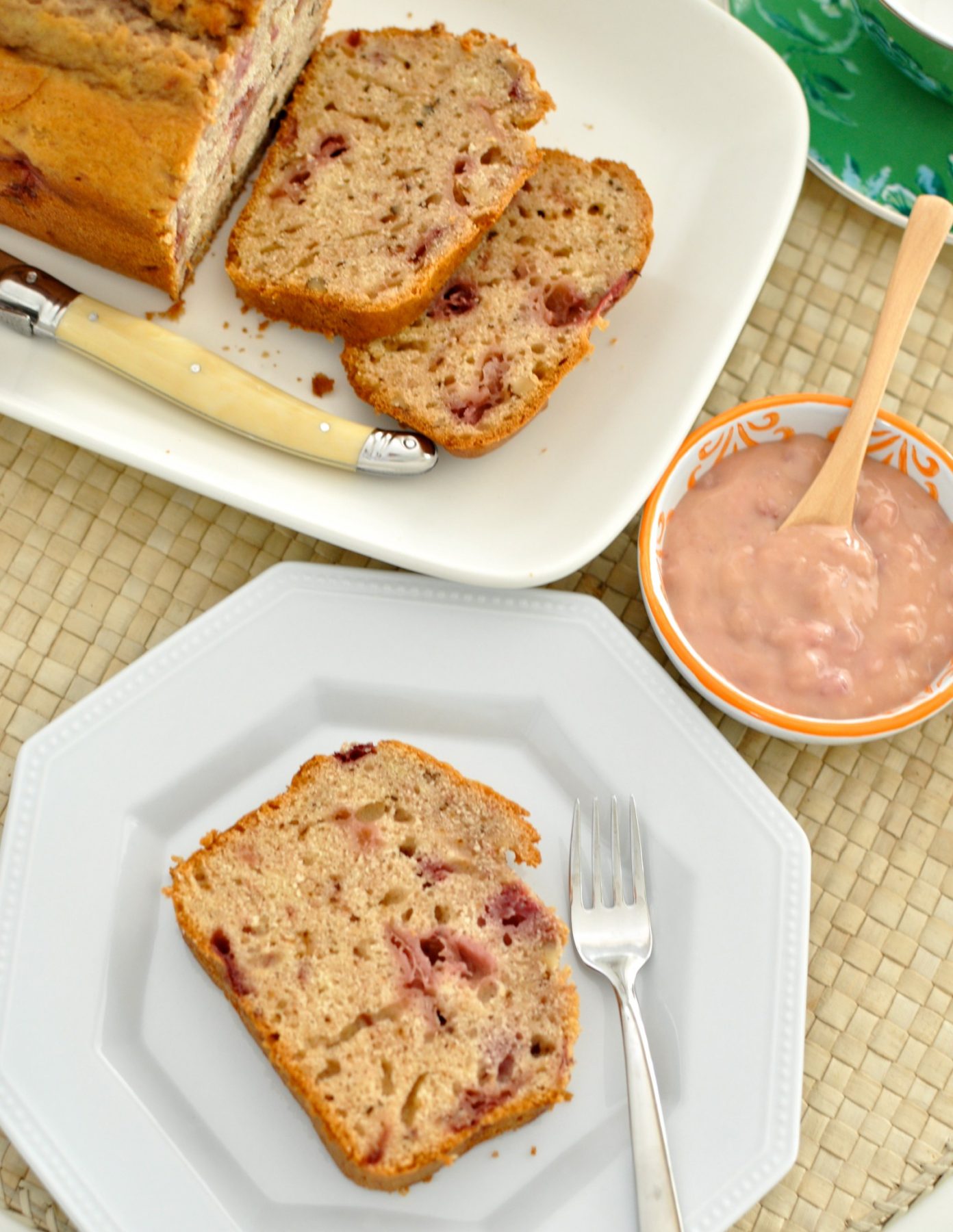 Strawberry sour cream bread Claire K Creations