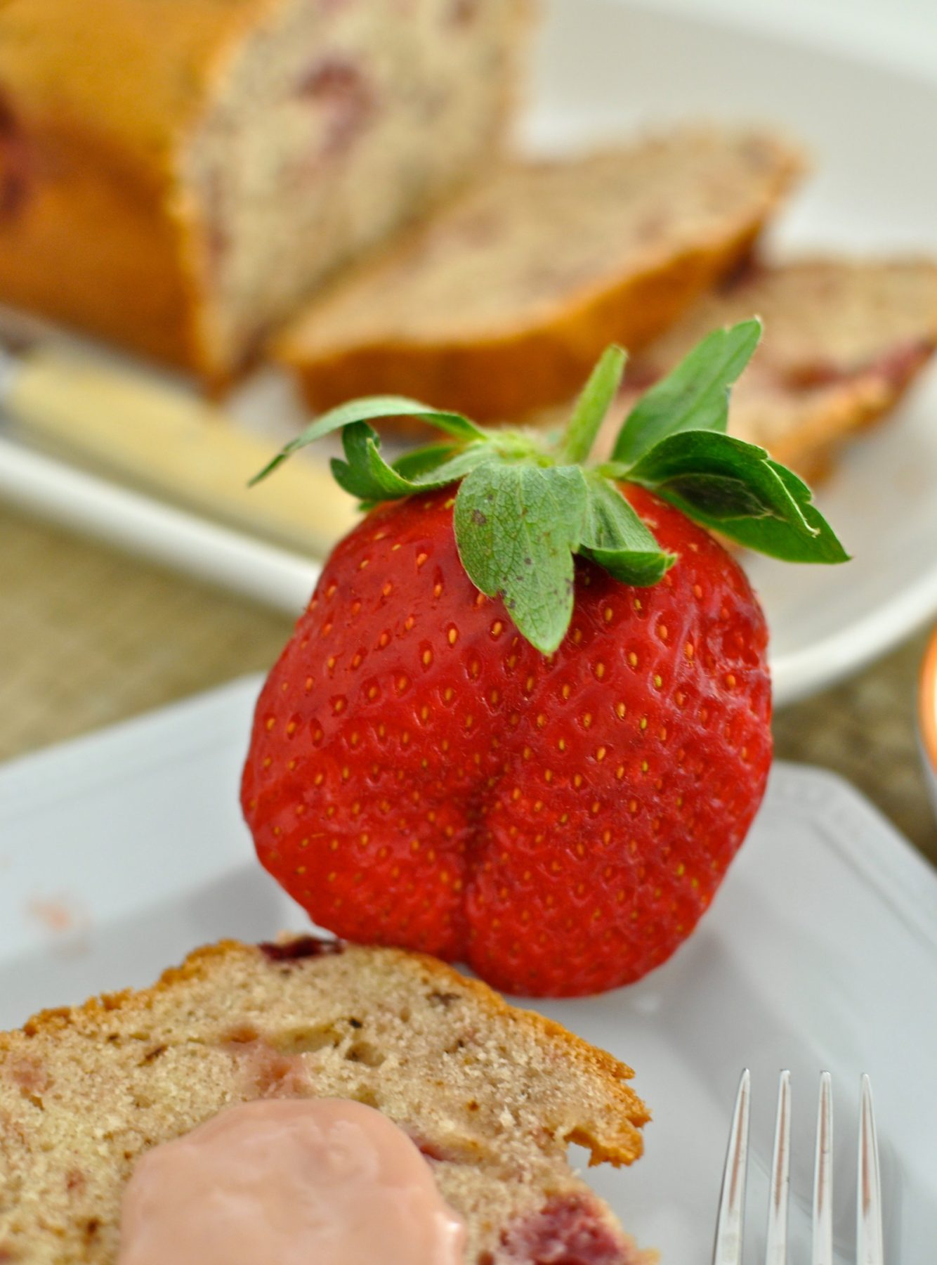 Strawberry sour cream bread Claire K Creations