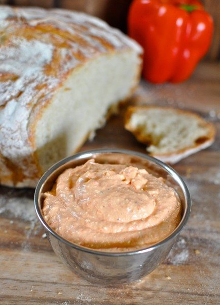 Feta and capsicum dip