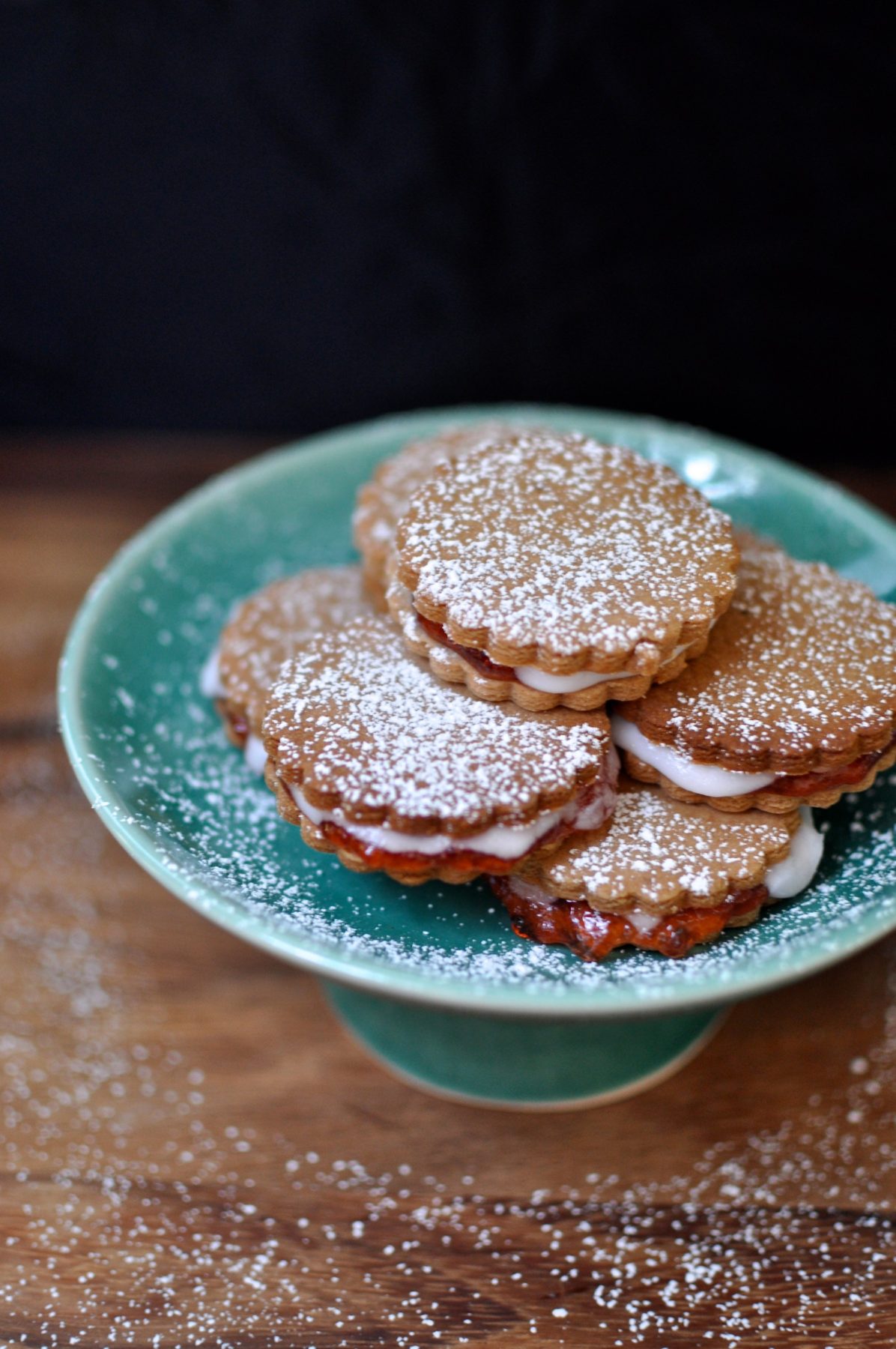 Belgium biscuits recipe (jam filled iced cookies)