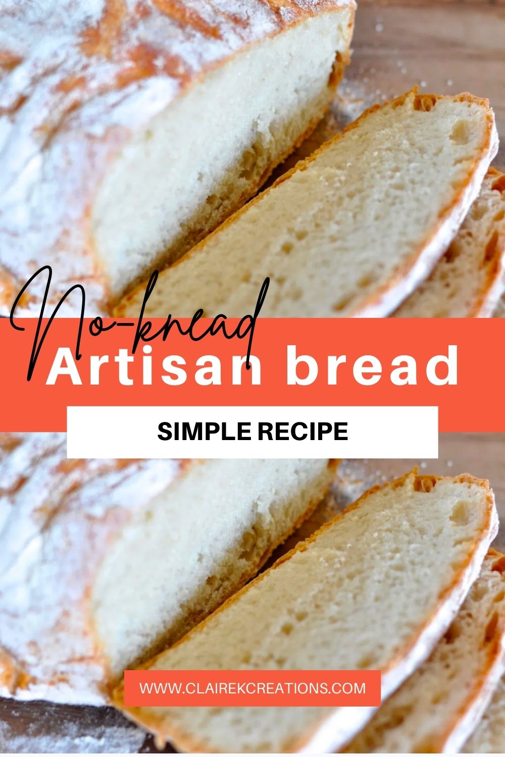 Simple no-knead artisan bread - Le Creuset bread recipe (easy no knead artisan loaf)