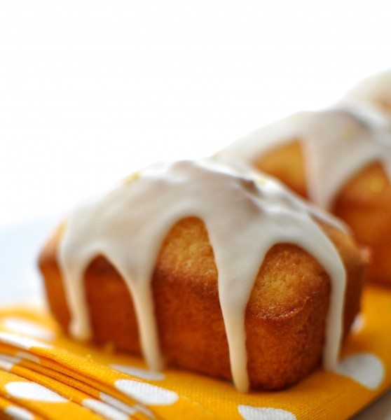 Mini Madeira loaf cakes with lemon drizzle
