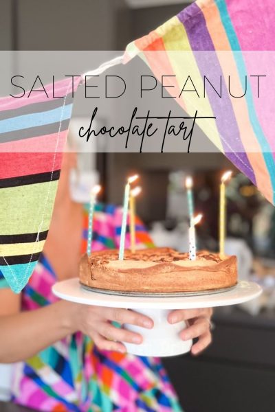 Salted peanut chocolate tart