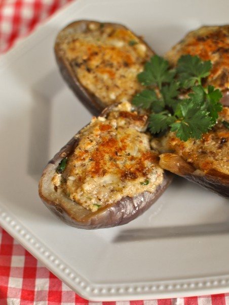 Melanzane ripiene (stuffed eggplant) - Claire K Creations