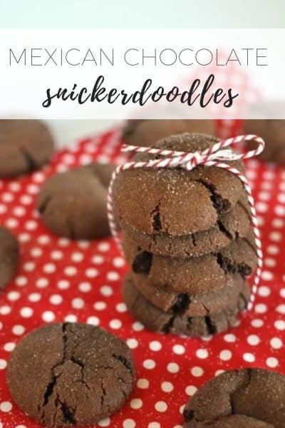 Mexican chocolate snickerdoodles (hot chocolate cookies)